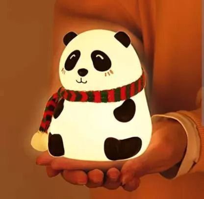 IDOLESHOP Panda Lamp Night Light – Multicolor LED (12 cm)