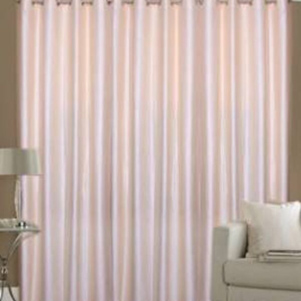 IDOLESHOP Premium 7 Ft Polyester Blackout Door Curtains – Elegant Beige Solid Design (Pack of 3) | Complete Light Blocking | Thermal Insulated | Modern Eyelet Curtains for Living Room & Bedroom