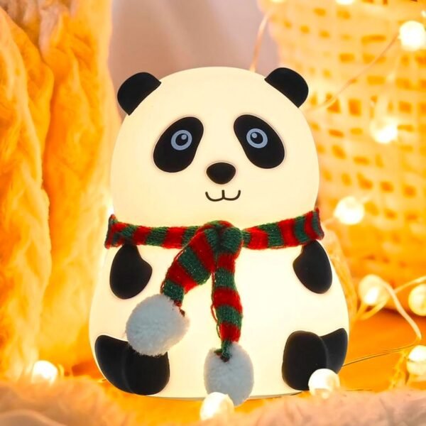 IDOLESHOP Rechargeable Panda Lamp for Kids – 7 Color LED Night Light (13.2 cm, Multicolor)