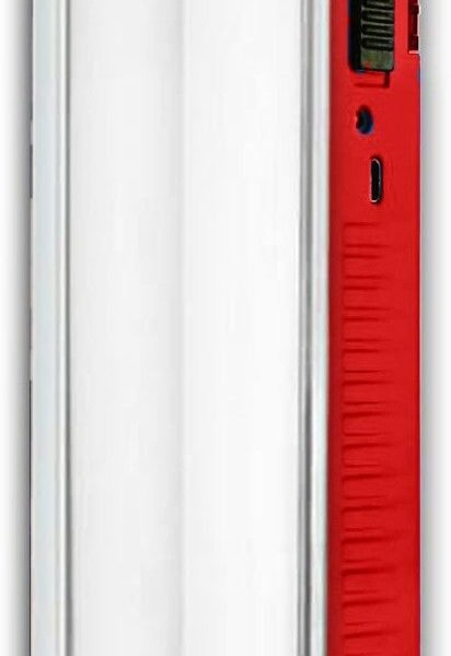IDOLESHOP Solar Rechargeable Long Twin Tube Emergency Light (Orange) – 10 Hours Backup Lantern