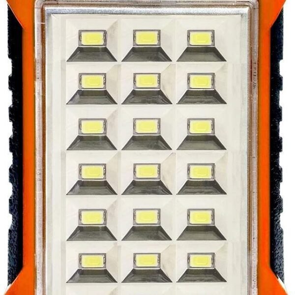 IDOLESHOP Power Bank Cum 21 Hi-Bright LED Rechargeable Solar Emergency Light (Orange)
