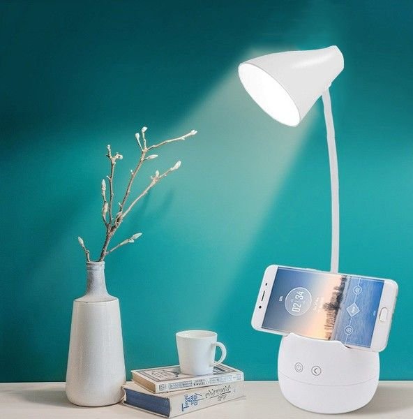 Idoleshop 360° Flexible Table Lamp with Mobile Holder & Pen Stand