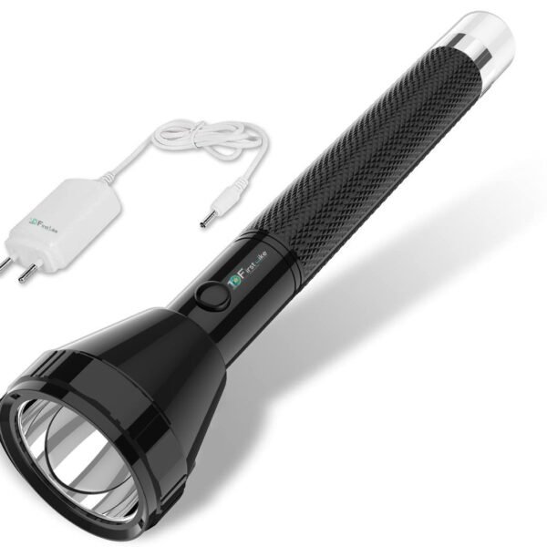 IDOLESHOP Dual 2-in-1 Powerful LED Laser Rechargeable Long Range Torch