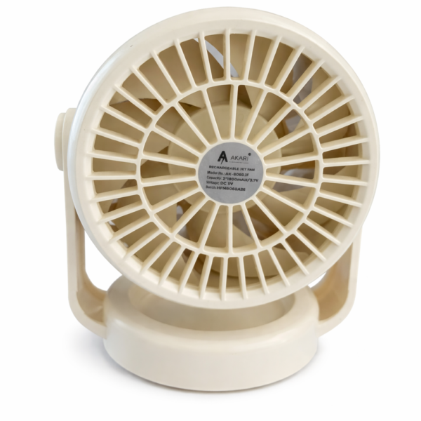 Idoleshop Mini Rechargeable Jet Fan – 360° Adjustable, USB Powered