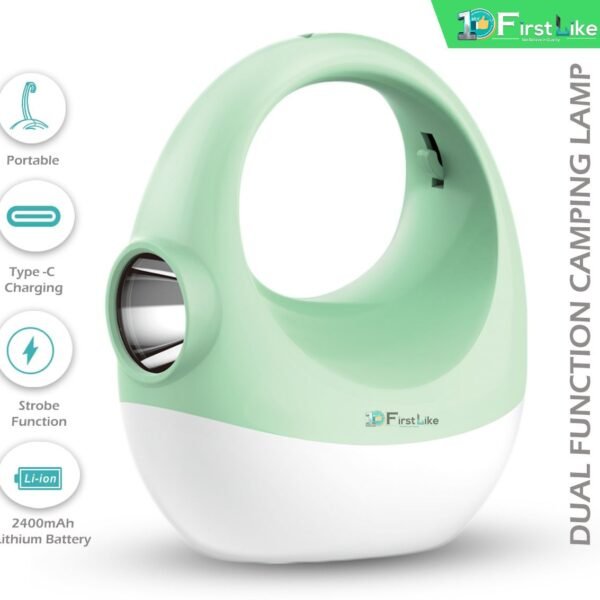 IDOLESHOP 5-in-1 Rechargeable 55 SMD Emergency Lantern (Green)