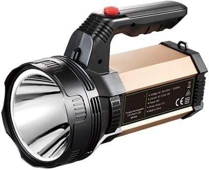 IDOLESHOP 50W Long Range Waterproof Dual Mode LED Torch – Aluminium Body