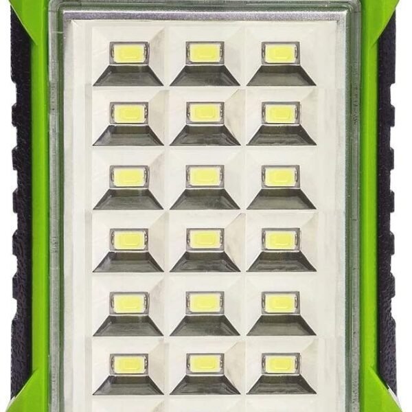 IDOLESHOP Power Bank Cum 21 High-Bright LED Rechargeable Solar Emergency Light (Green)