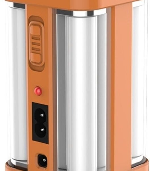 IDOLESHOP Electric & Solar Rechargeable 4 Tube Emergency Light L1157 (80W) – 6 Hours Backup Lantern (Pack of 1)