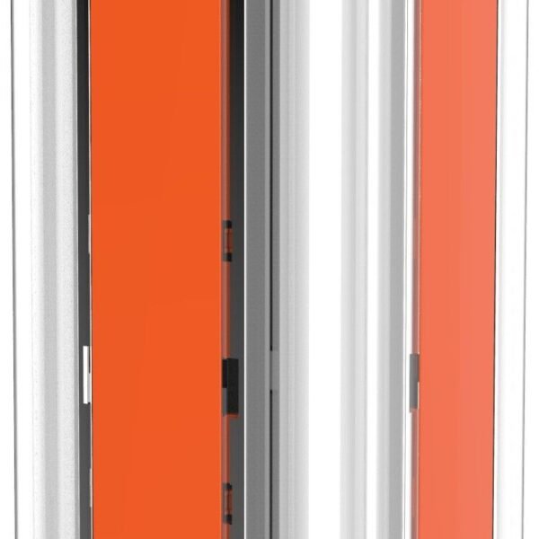 IDOLESHOP 4 Tube 360° Extra Bright Rechargeable Emergency Lantern (Orange & Grey)