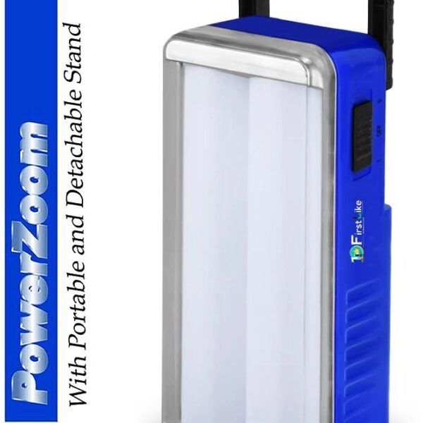 IDOLESHOP Portable High-Bright 2 Tube Rechargeable Lantern with Android Charging Support (Blue)