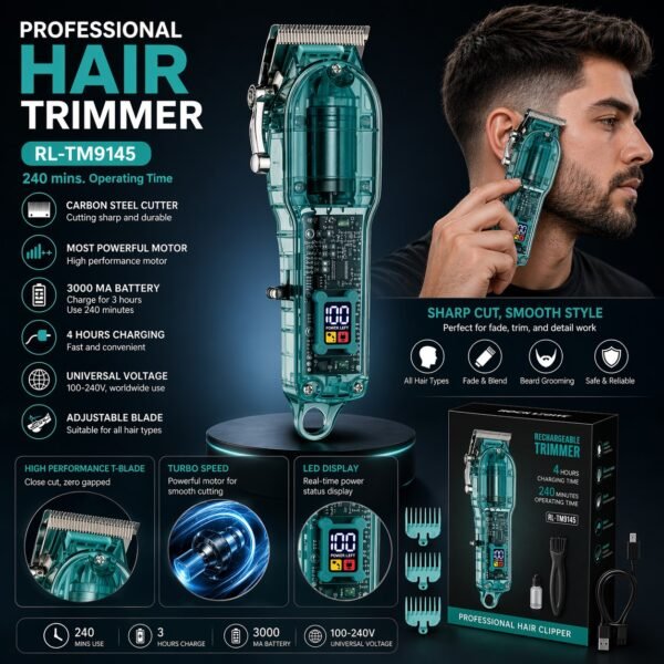 IDOLESHOP Professional Hair Trimmer – Power, Precision & Performance
