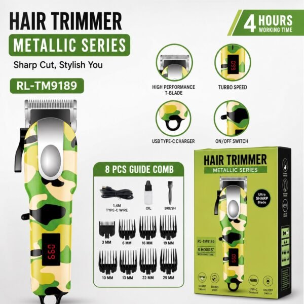 IDOLESHOP Metallic Series Hair Trimmer – RL-TM9189