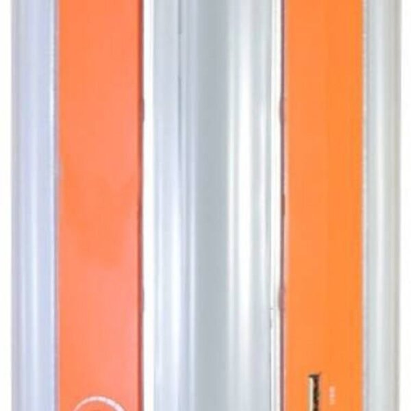 IDOLESHOP 4 Tube 360° Extra Bright Rechargeable Lantern Emergency Light – 8 hrs Backup (Orange & Silver)